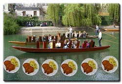 Stocherkahn Tübingen. Schmidt's Stocherkahnfahrten Schnitzel Party