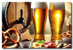 Stocherkahn Tübingen. Schmidt's Stocherkahnfahrten Bock Beer-Tour